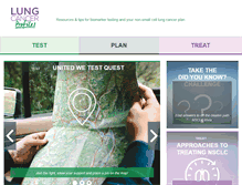 Tablet Screenshot of lungcancerprofiles.com